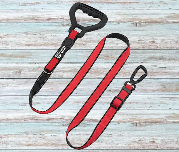 Bulldog Grade red leash for Bulldogs