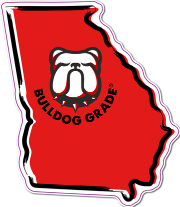 Bulldog Grade Decal - GEORGIA - All Weather, Fade Resistant